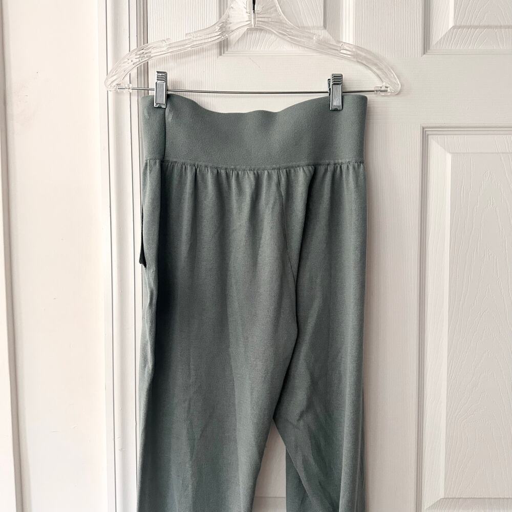 Athleta Leisure Daydream Sweater Sleep Jogger Wool Tencel Green Medium 985735 - Picture 5 of 8